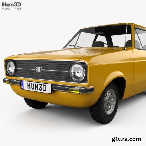 Ford Escort (EU) 1975 3D model