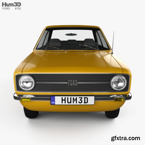 Ford Escort (EU) 1975 3D model