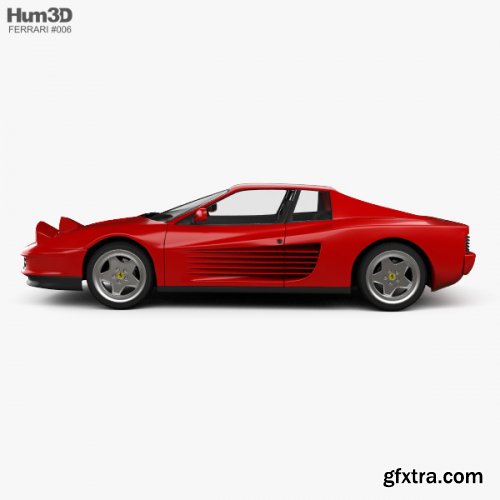 HUM3D Ferrari Testarossa 1986 3D Model