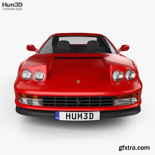 HUM3D Ferrari Testarossa 1986 3D Model