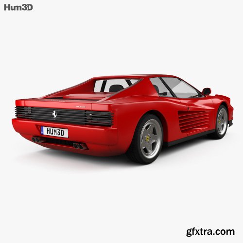 HUM3D Ferrari Testarossa 1986 3D Model