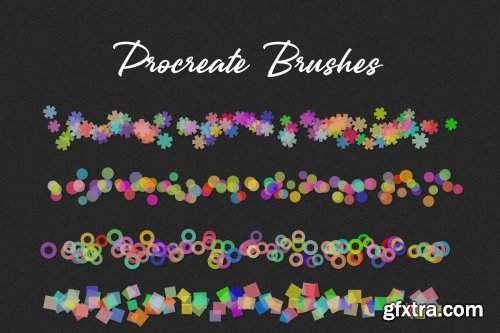 CreativeMarket - Confetti & Glitter Procreate Brushes 4523593
