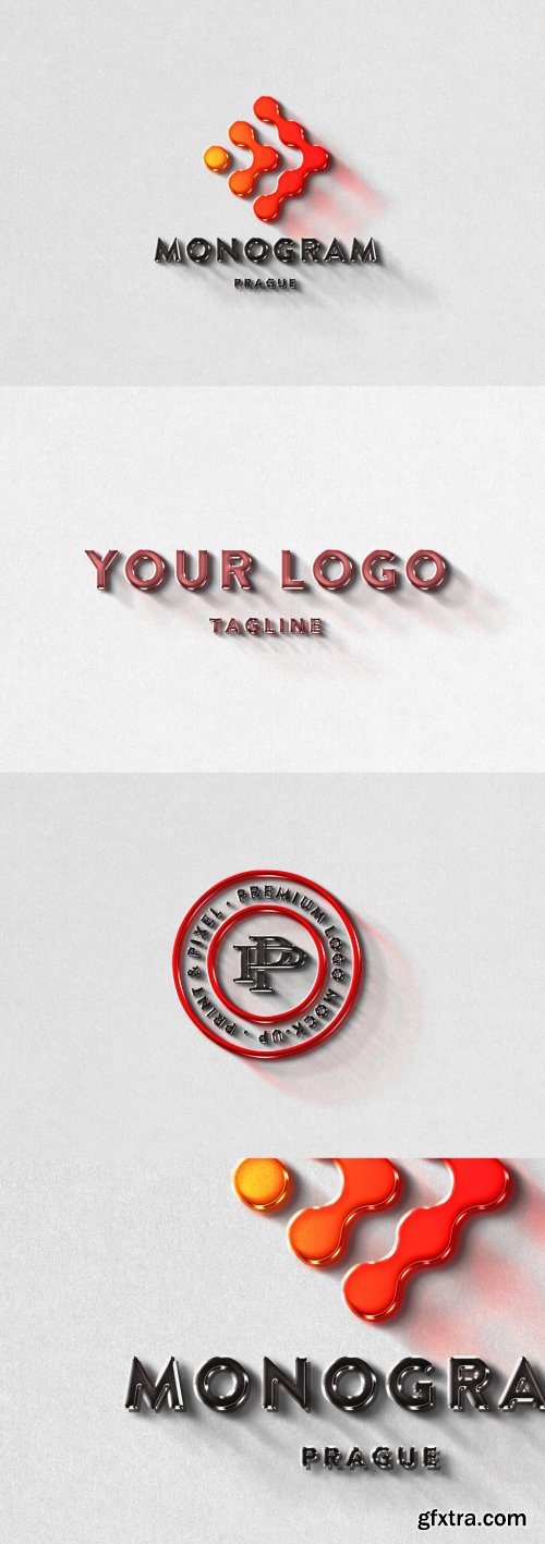 Glossy 3D Wall Sign Effect 331328957