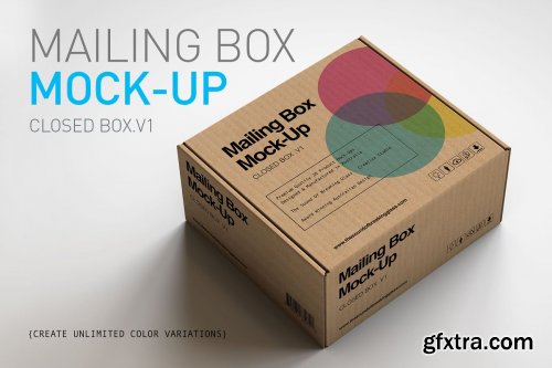 CreativeMarket - Mailing Shipping Box-Mock-Up 4502891