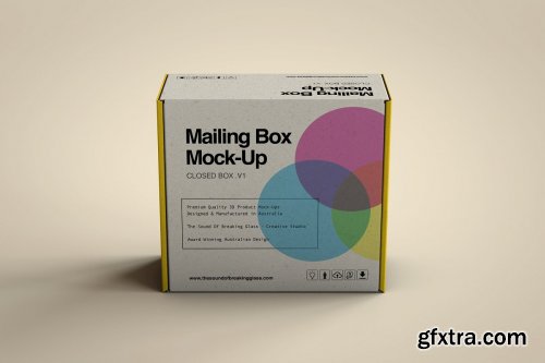 CreativeMarket - Mailing Shipping Box-Mock-Up 4502891