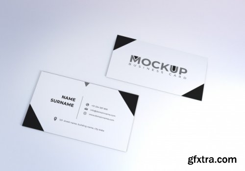 Realistic business card mockup