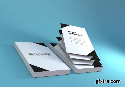Realistic business card mockup