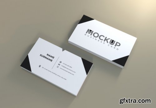 Realistic business card mockup