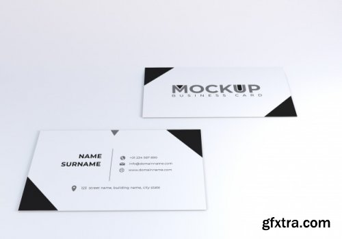 Realistic business card mockup
