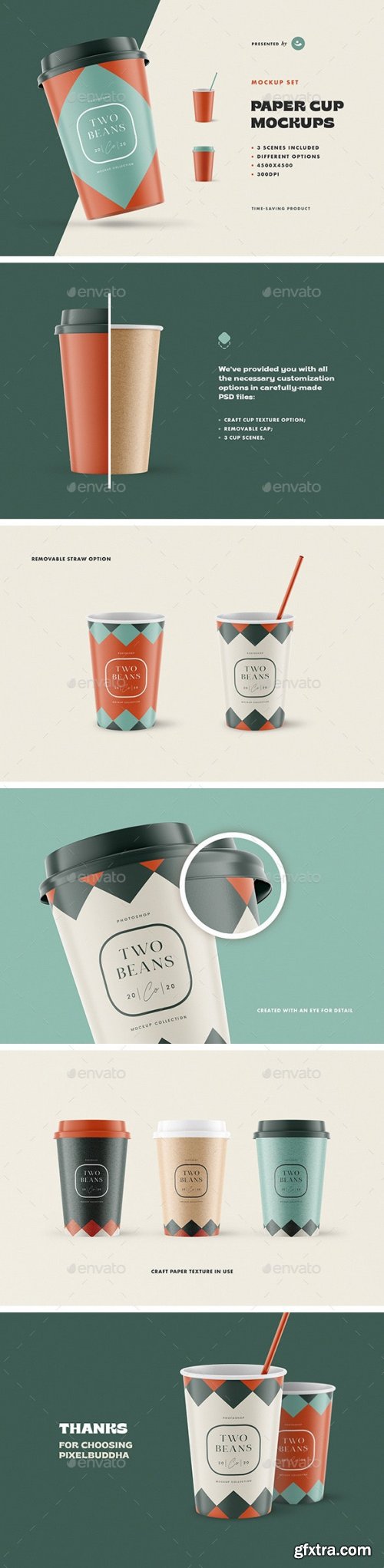 GraphicRiver - Paper Cup Mockups 26027868