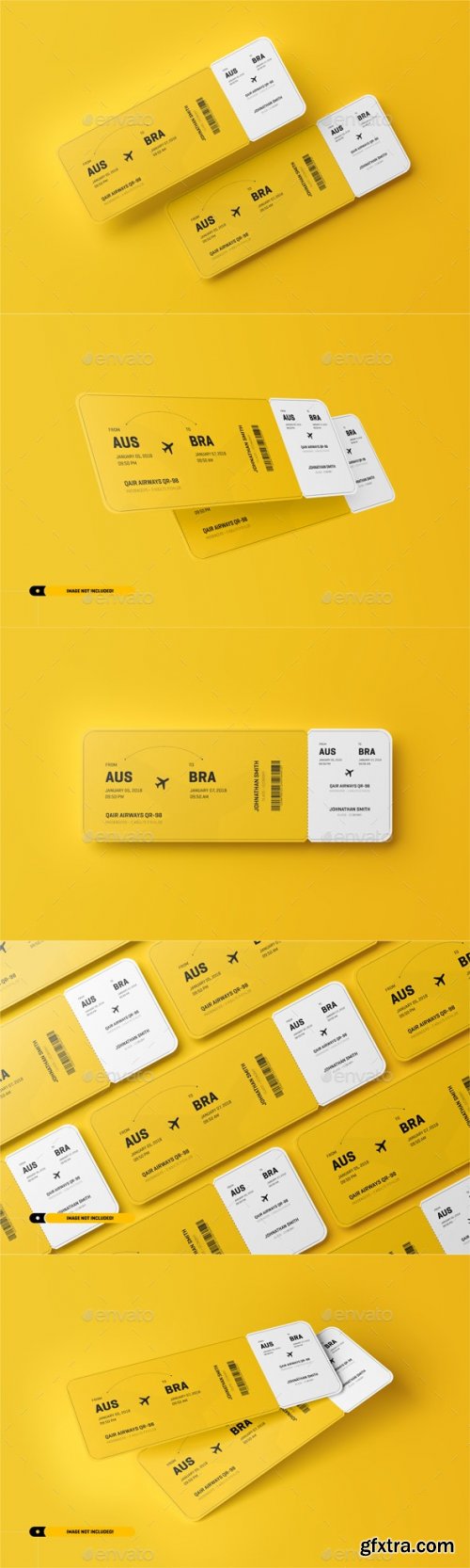 GraphicRiver - Round Corner Event Ticket Mockup 5.5x2 25341301