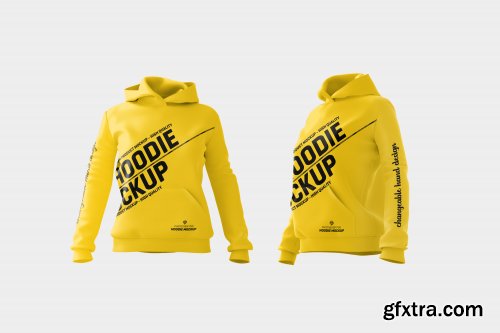 Women hoodie mock-up 