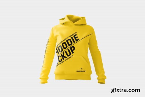 Women hoodie mock-up 