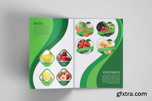 CreativeMarket - Fast Food Brochure Template 4542594