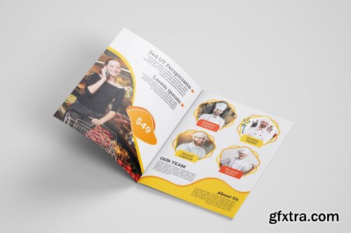 CreativeMarket - Fast Food Brochure Template 4542594
