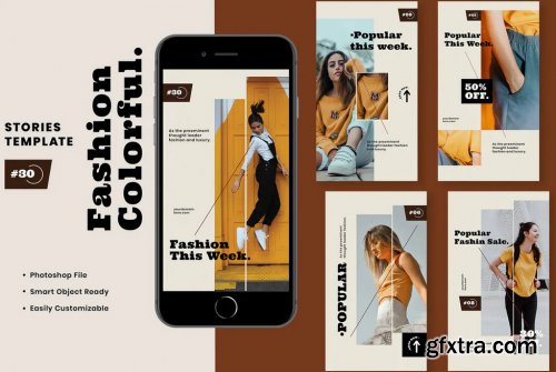 Fashion Colorful Instagram Stories Template
