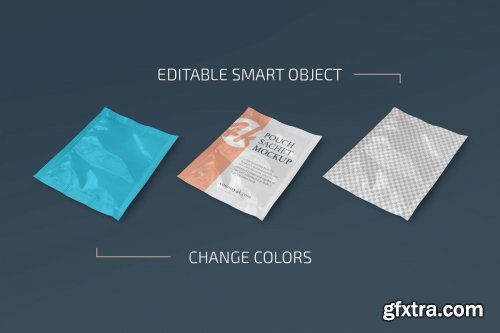 CreativeMarket - Pouch Sachet Mockup Set 4716248
