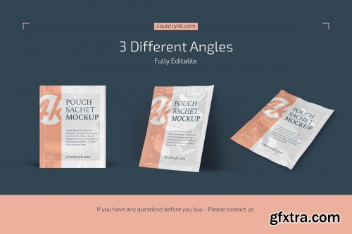CreativeMarket - Pouch Sachet Mockup Set 4716248