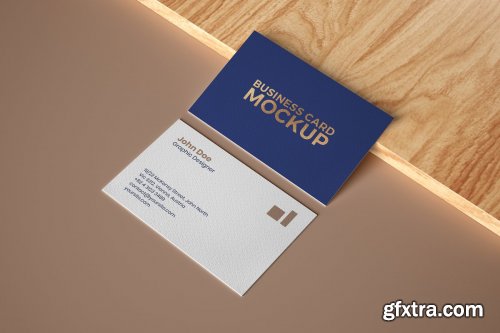 CreativeMarket - Business Card Mockup Set With Shadow 4606553