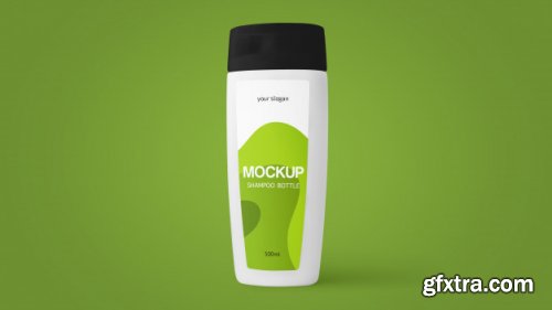 Shampoo bottle mockup 
