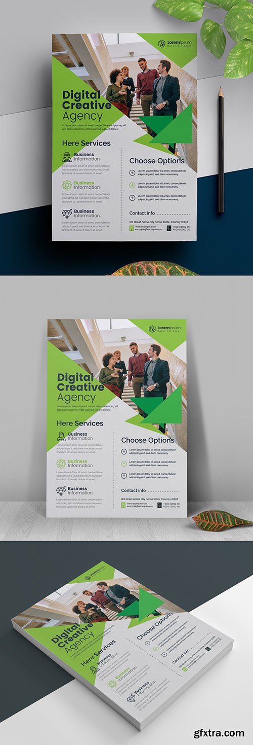 Business Flyer with Green Accents 317788470 Business Flyer with Green Accents 317788470