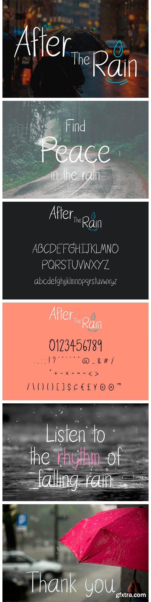 After the Rain Font