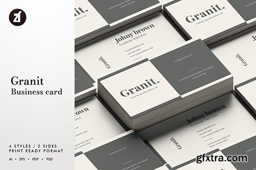 Granit - Business card template Granit - Business card template