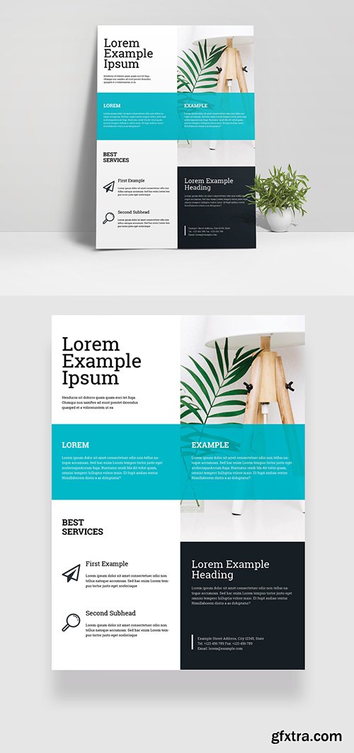 Business Flyer Layout with Teal Accents 334206164 Business Flyer Layout with Teal Accents 334206164
