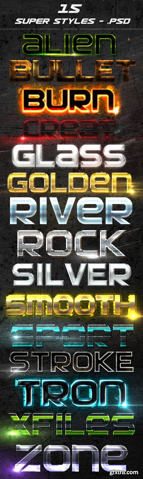 15 Super Photoshop Styles 15 Super Photoshop Styles