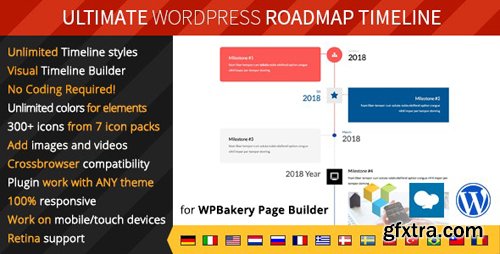 CodeCanyon - Ultimate Roadmap Timeline v1.0.1 - Responsive WordPress Timeline plugin - 22697705