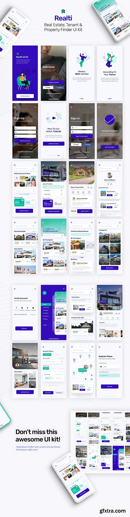 Realti - Real Estate, Property Finder and Tenants App Kit Realti - Real Estate, Property Finder and Tenants App Kit