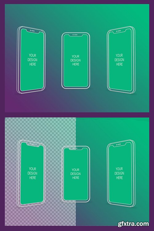3 Wireframe Smartphones Screen Mockups with Transparent Background 337059928 3 Wireframe Smartphones Screen Mockups with Transparent Background 337059928