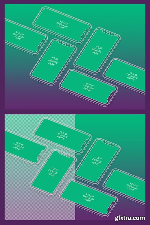 6 Wireframe Smartphones Screen Mockups with Transparent Background 337079298 6 Wireframe Smartphones Screen Mockups with Transparent Background 337079298