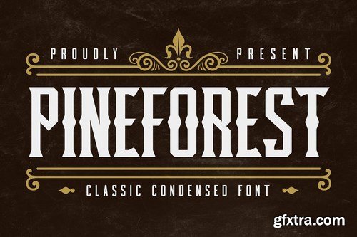 CM - Pineforest - Classic Condensed Font 4802341 CM - Pineforest - Classic Condensed Font 4802341
