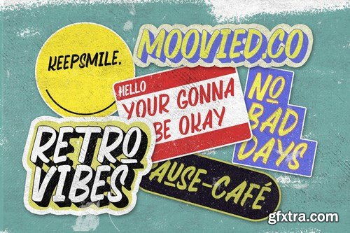 CM - Quechely Sign Retro Layered Font 4801724 CM - Quechely Sign Retro Layered Font 4801724