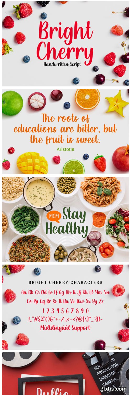 Bright Cherry Font Bright Cherry Font