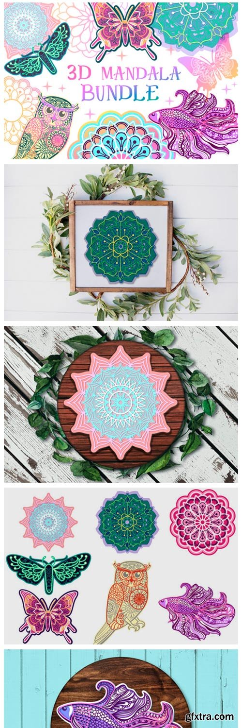 3D Mandala Bundle 3D Mandala Bundle