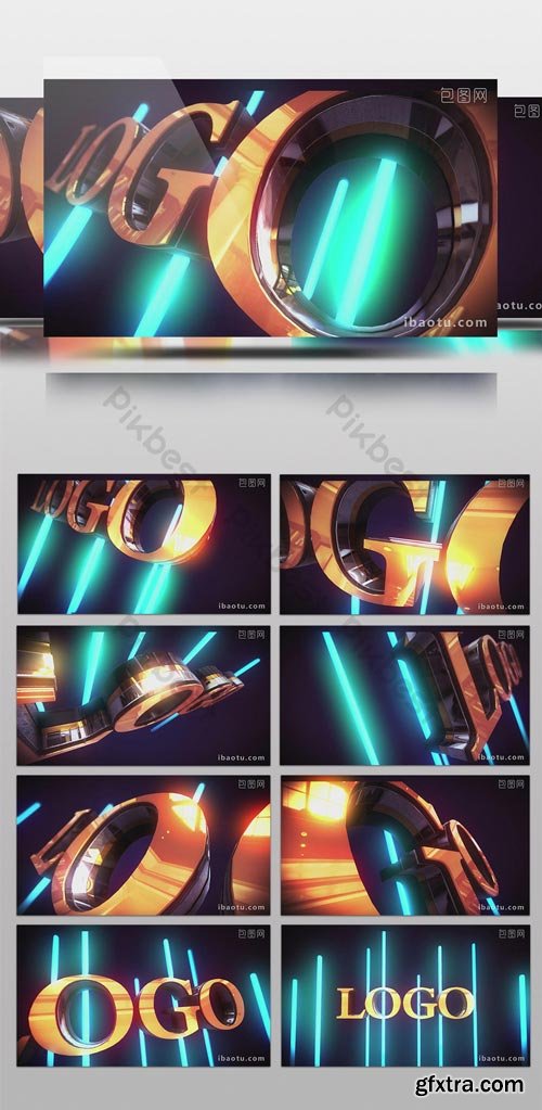 PikBest - Technology Light Effect 3D LOGO Head AE Template - 620706