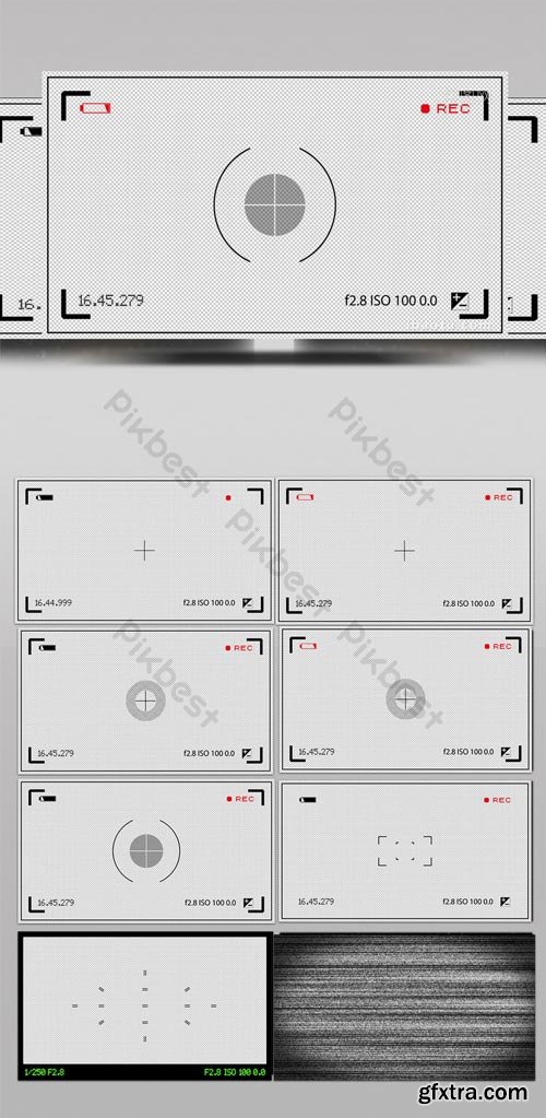 PikBest - 12-segment high channel camera lens viewfinder interface animation - 624351