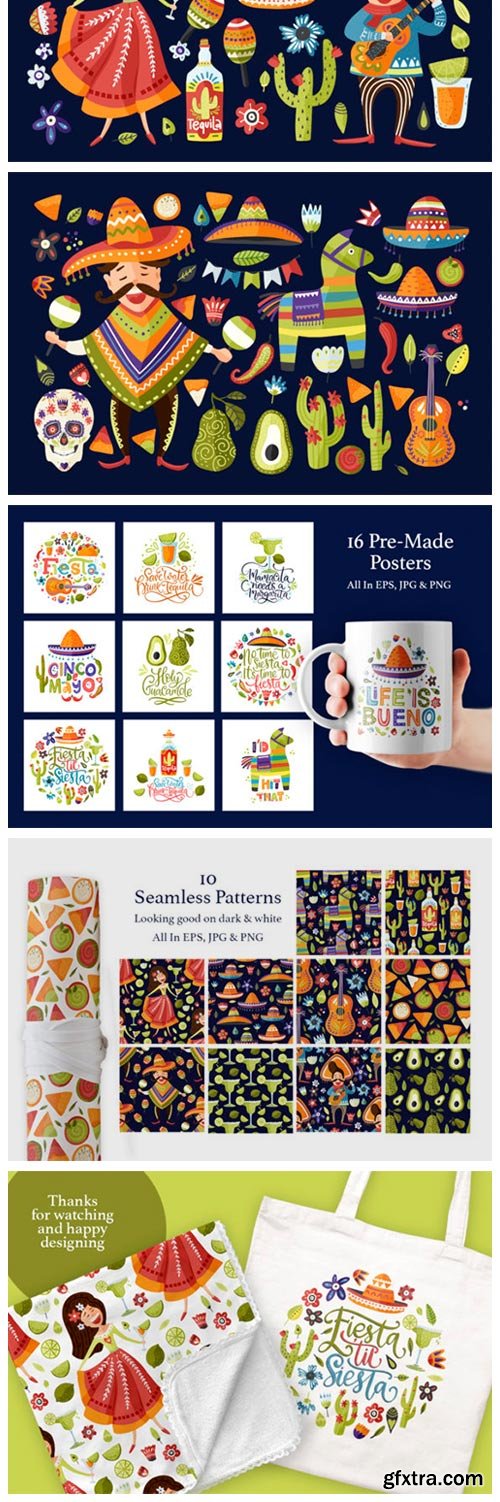 Cinco De Mayo. Fiesta Graphic Pack 3863263 Cinco De Mayo. Fiesta Graphic Pack 3863263