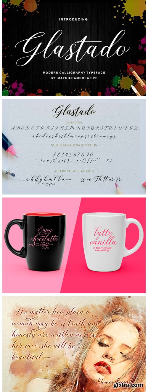 Glastado Font Glastado Font