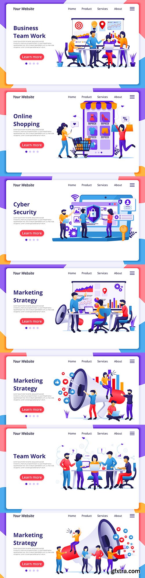 Concept business people working in office and shopping online 
