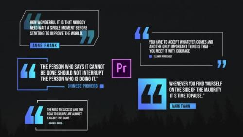 Videohive - Quote Titles Pack- Premiere Pro