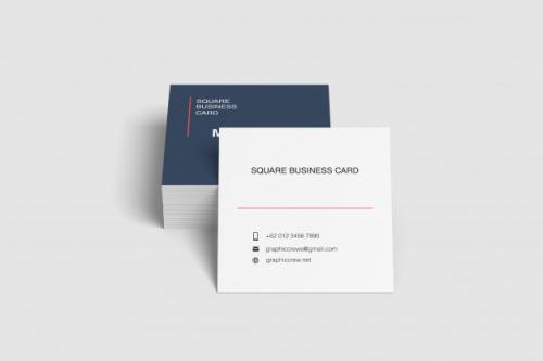 Business Card Mockup Front View Premium PSD