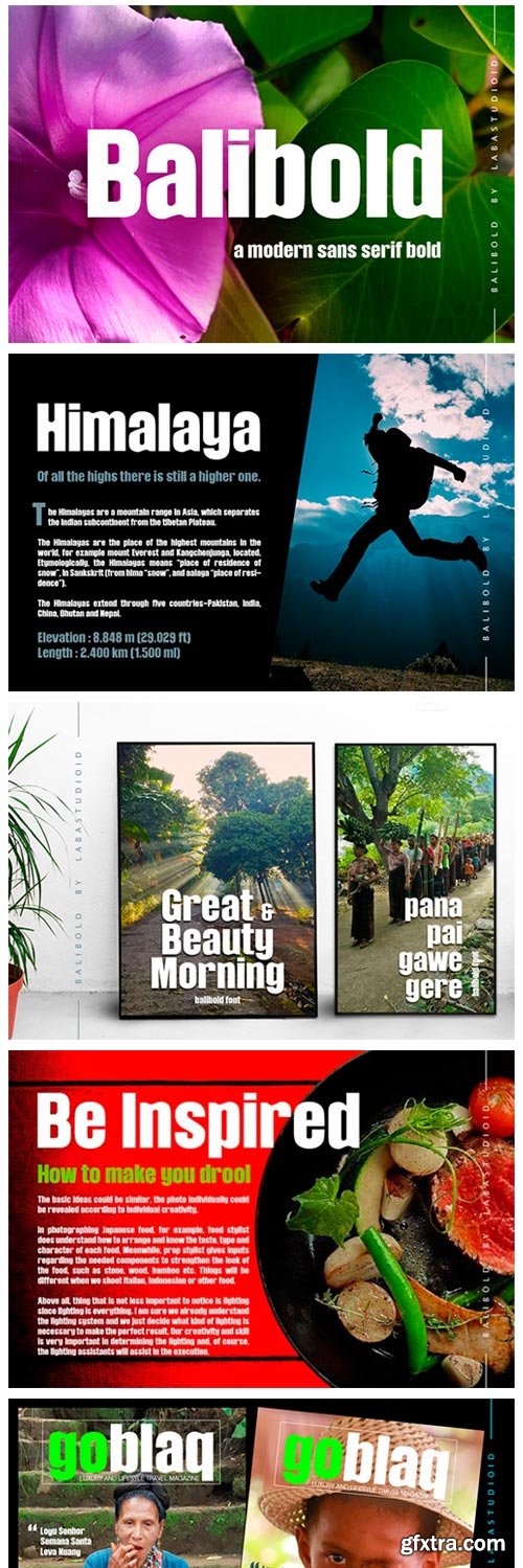 Balibold Font Balibold Font