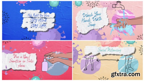 Videohive Organic Handmade 4k Corona Virus Explainer/ Intro 26356452