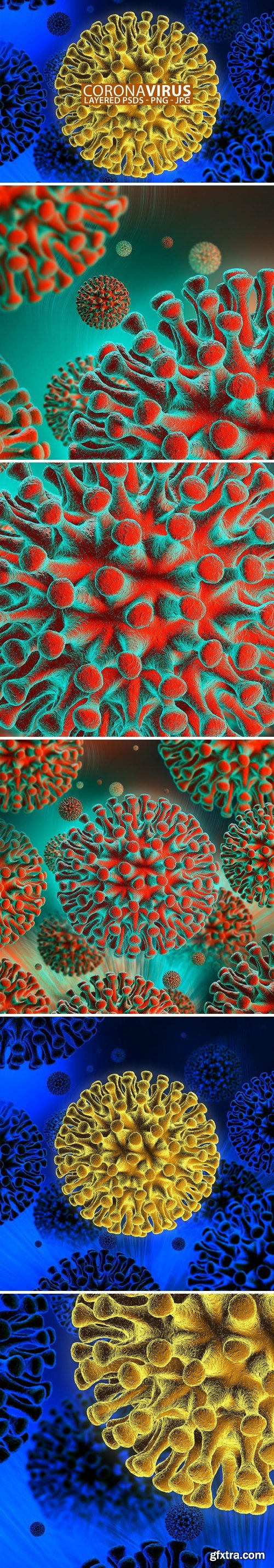 Coronavirus Layered Backgrounds