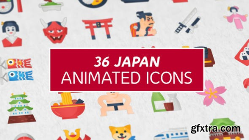 Videohive 36 Japan Icons 2850377