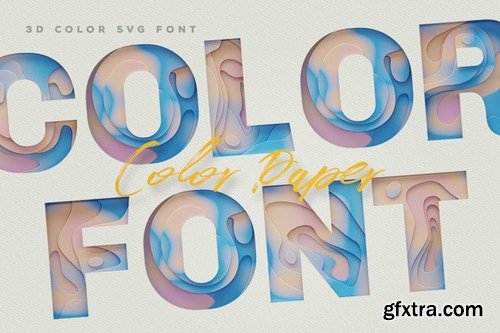 Color Paper Color Fonts