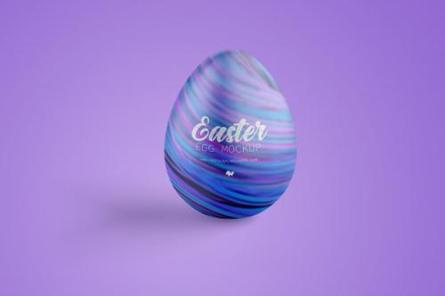 Easter Egg Mockup, Front View Premium PSD